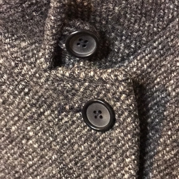 PURE WOOL TWEED COAT DOUBLE BREASTED OVERCOAT INTERNATIONAL SCENE - Picture 8 of 10